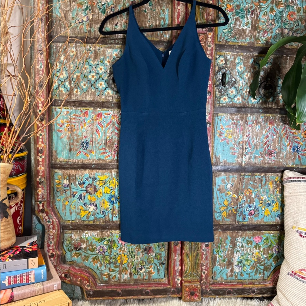 Dress the Population Elegant Navy Blue Dress NWOT